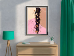 Braided Hair of A Girl Wall Art