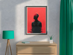 Painting Of Person Drowned In Blood Wall Art