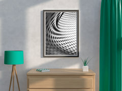 White Architecture Abstract Wall Art