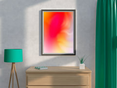 Fire Color Background Abstract Wall Art