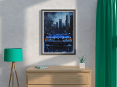 BMW Blue Wall Art