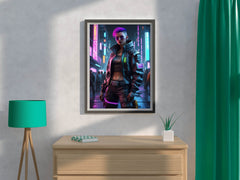 Anime Girl Cyberpunk - beink online art store