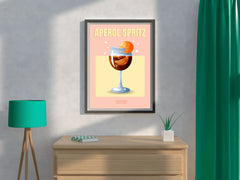 Orange Carbonated Cocktail Wall Art