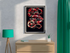 Gucci Red Snake Wall Art