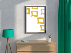 Painting Yellow Cubes Wall Art