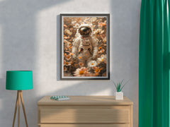 Flower astronaut art work - beink online art store