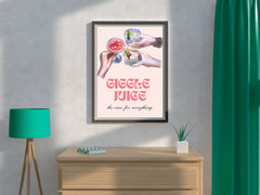 Giggle Juice Wall Art