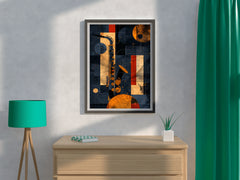 Saxophone Oil Painting Wall Art