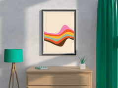 Colored Line Drawing Wall Art - beink online art store