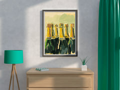 Champagne Bottles Wall Art