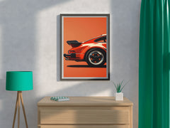 Portrait Painting Porsche Wall Art