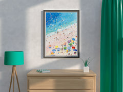 Vibrant Beach Daydream Modern Wall Art