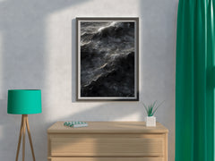 Choppy Water Black and White Wall Art