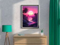 Sunset Light In The Water Wall Art