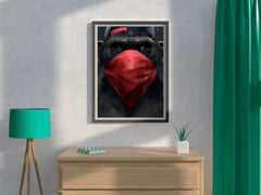 Gorilla Face Mask Wall Art