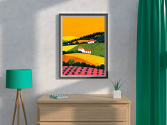 Beautiful Rural Painting In Summer - beink online art store