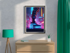 Neon Nike Shoes Wall Art