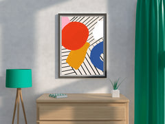 Geometric Color Combination Painting Wall Art