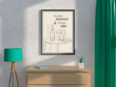 Cocktail & Wine Ads Wall Art