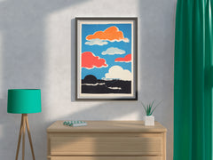 Colorful Clouds Painting Wall Art