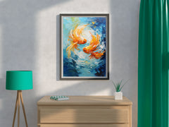 Goldfish Swimming Painting