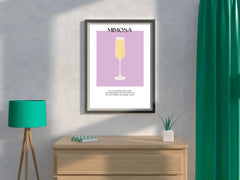 Mimosa Sparkling Wine Wall Art