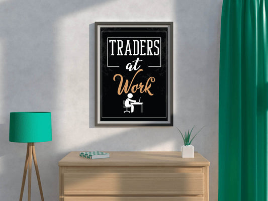 The Trading Hustle Motivational Wall Art - beink online art store