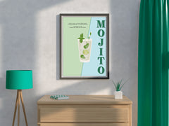 Mojito Cocktail With Ice Wall Art