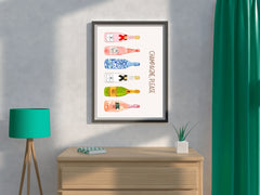 Different Bottles of Champagne Wall Art