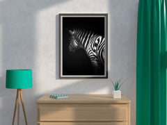 Zebra Black & White Wall Art