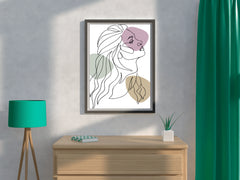 Woman With Long Hair Wall Art