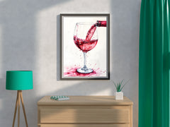 Serve Red Wine Wall Art