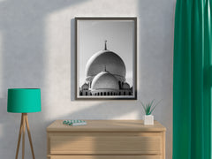 Abu Dhabi Grand Mosque Black & White Wall Art