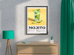 Glass of Mojito Cocktail Wall Art