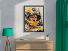 Casket Hat Yellow Wall Art