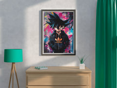 Black Goku Anime Wall Art