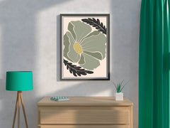 Giant Ivy Flower Painting Wall Art - beink online art store