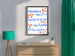 Colored Geometric Shapes Wall Art