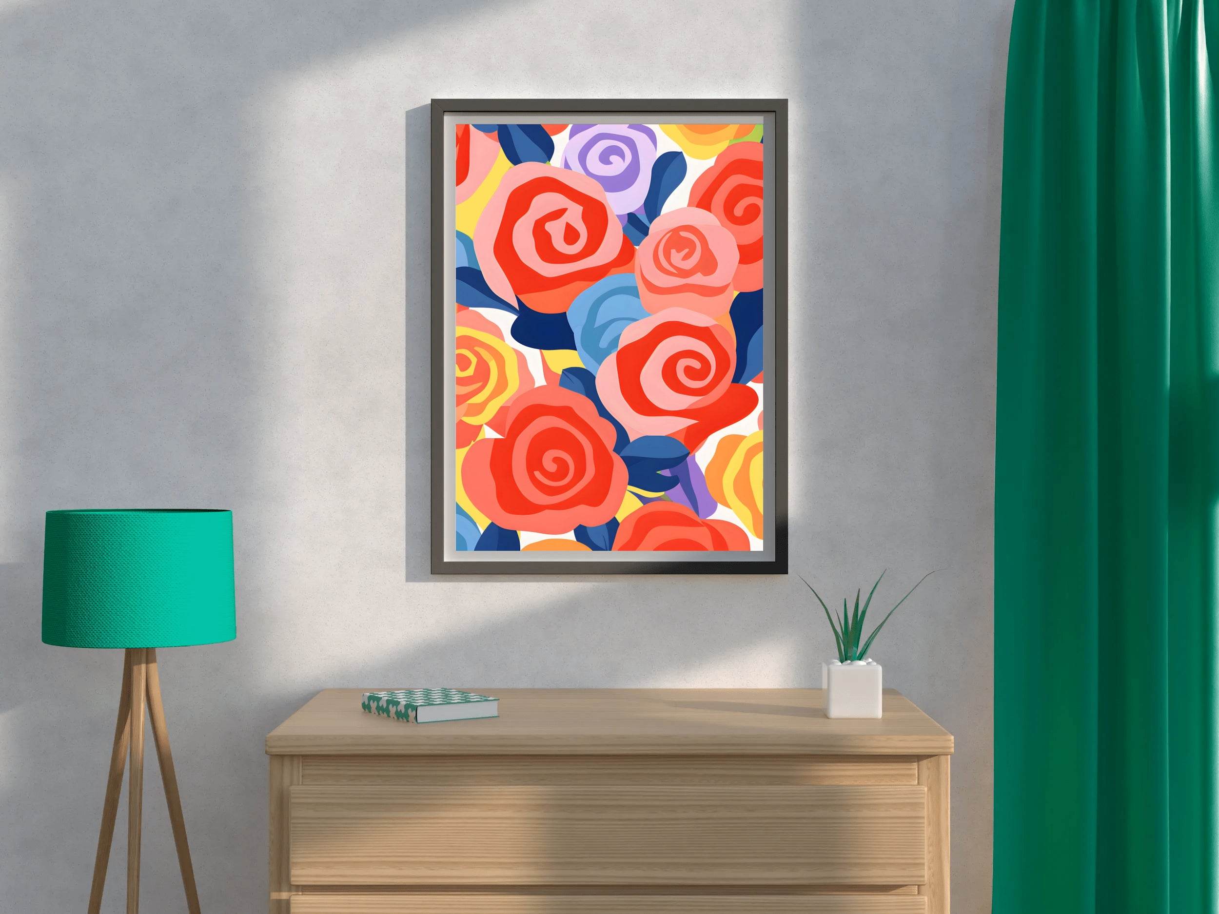 Painting Roses Wall Art - beink online art store