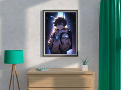 Anime Boy In Space  Wall Art