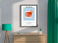 Negroni Cocktail Wall Art