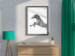 Sorrel Horse Black & White Wall Art