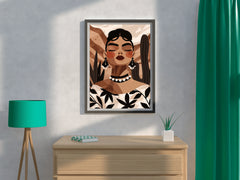 Painting of Fashionable African Women Wall Art