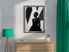 Black-White Portrait Of African Woman Wall Art