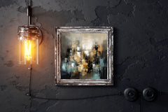 Painting of a Street Cross Abstract Wall Art