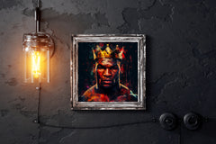 Mike Tyson With Crown Wall Art