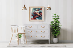 Formula 1 Metal Car Wall Art