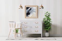 Tides Brush Strokes Abstract Wall Art