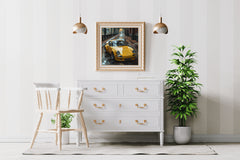 Porsche 911S Carrera Yellow Wall Art