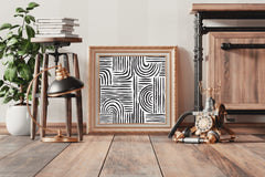 Hand Drawn Brush Strokes Wall Art